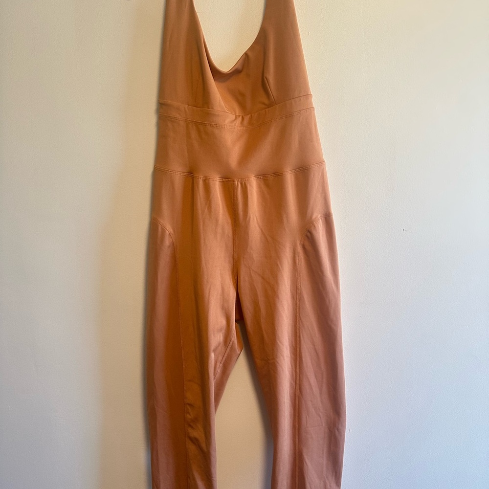 Rebdolls Rust Scoop-Neck Tank Jumpsuit